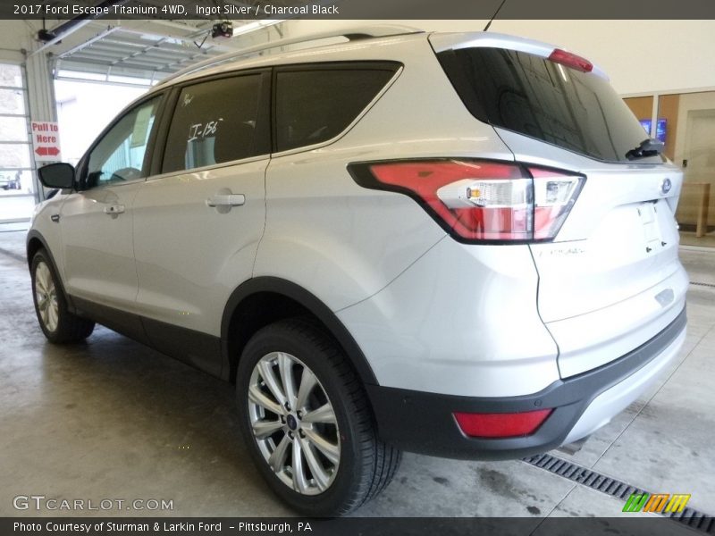 Ingot Silver / Charcoal Black 2017 Ford Escape Titanium 4WD