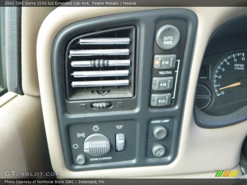 Pewter Metallic / Neutral 2002 GMC Sierra 1500 SLE Extended Cab 4x4