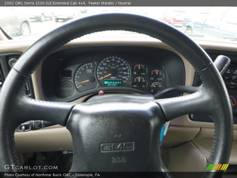 Pewter Metallic / Neutral 2002 GMC Sierra 1500 SLE Extended Cab 4x4