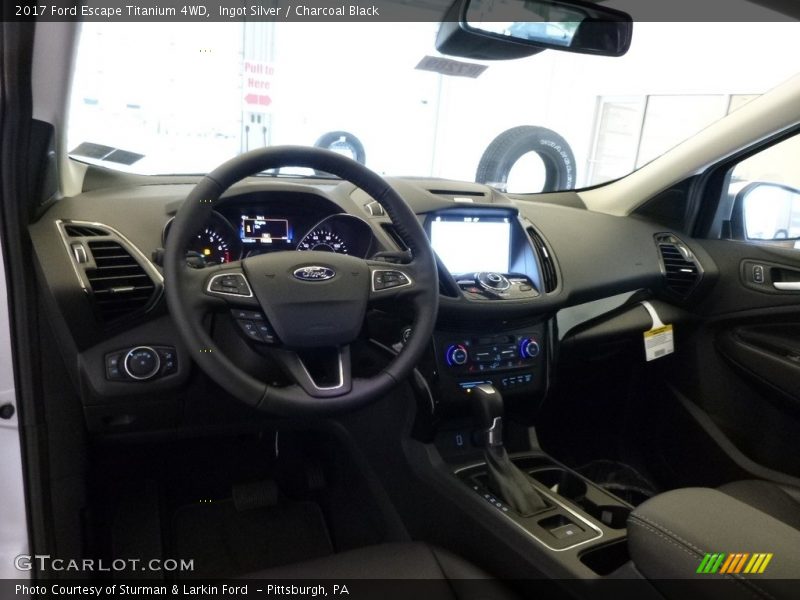 Ingot Silver / Charcoal Black 2017 Ford Escape Titanium 4WD