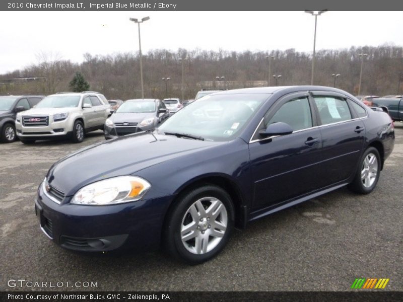 Imperial Blue Metallic / Ebony 2010 Chevrolet Impala LT
