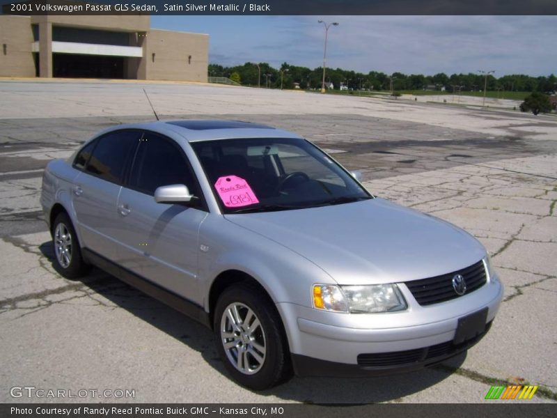 Satin Silver Metallic / Black 2001 Volkswagen Passat GLS Sedan