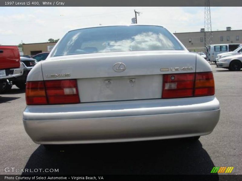 White / Gray 1997 Lexus LS 400