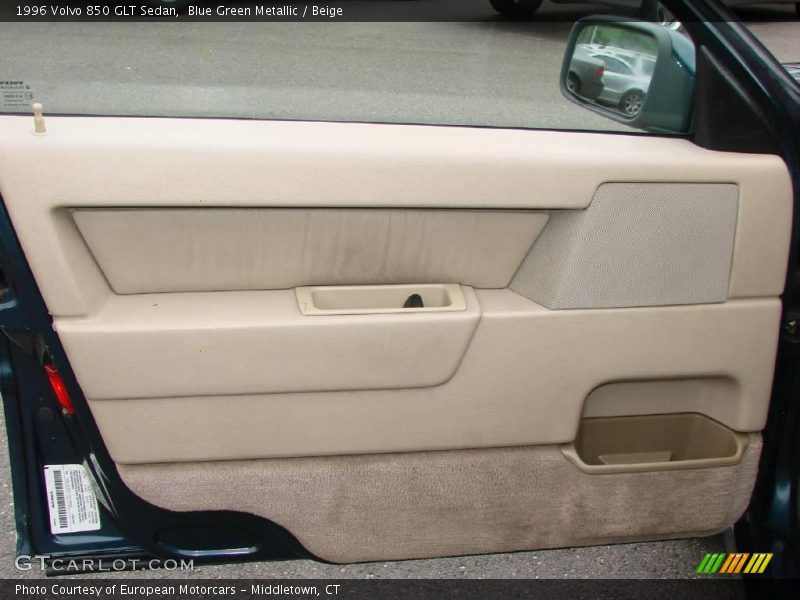 Blue Green Metallic / Beige 1996 Volvo 850 GLT Sedan