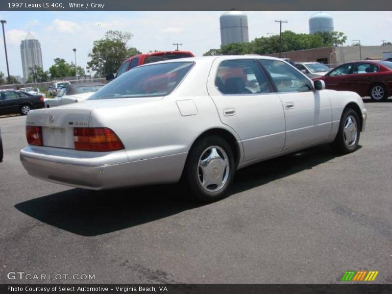 White / Gray 1997 Lexus LS 400