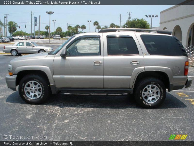 Light Pewter Metallic / Tan/Neutral 2003 Chevrolet Tahoe Z71 4x4