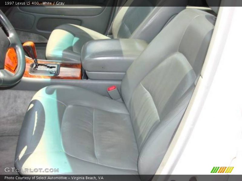 White / Gray 1997 Lexus LS 400
