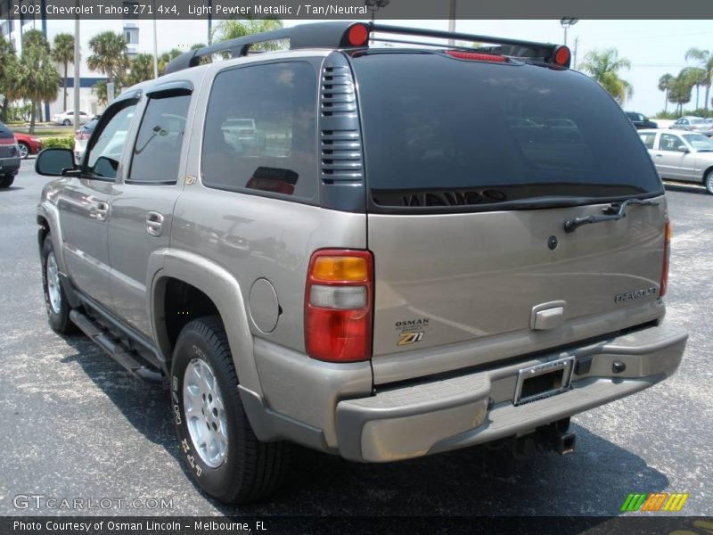 Light Pewter Metallic / Tan/Neutral 2003 Chevrolet Tahoe Z71 4x4