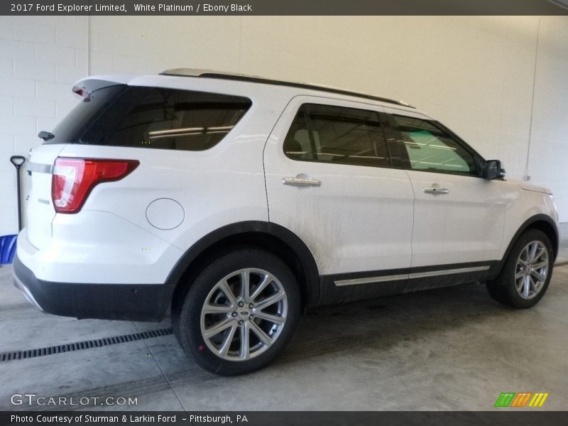 White Platinum / Ebony Black 2017 Ford Explorer Limited