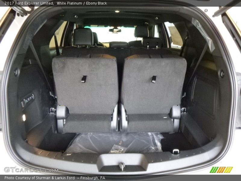 White Platinum / Ebony Black 2017 Ford Explorer Limited