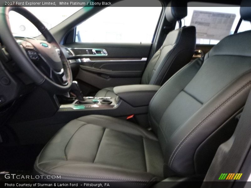 White Platinum / Ebony Black 2017 Ford Explorer Limited