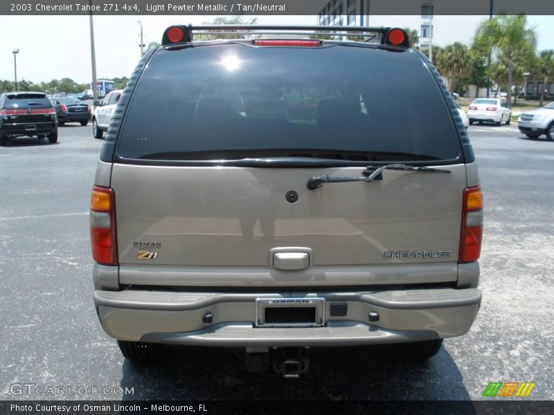 Light Pewter Metallic / Tan/Neutral 2003 Chevrolet Tahoe Z71 4x4