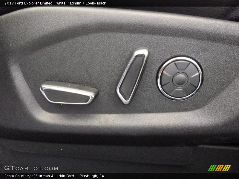 White Platinum / Ebony Black 2017 Ford Explorer Limited