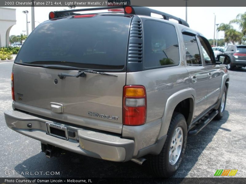 Light Pewter Metallic / Tan/Neutral 2003 Chevrolet Tahoe Z71 4x4
