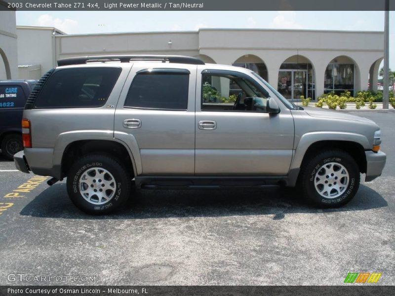 Light Pewter Metallic / Tan/Neutral 2003 Chevrolet Tahoe Z71 4x4