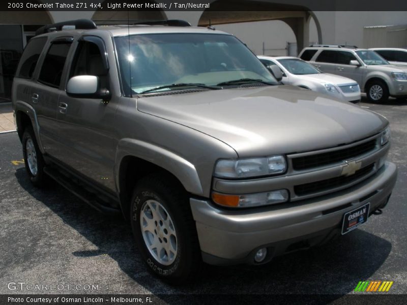 Light Pewter Metallic / Tan/Neutral 2003 Chevrolet Tahoe Z71 4x4