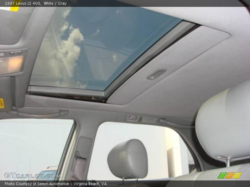 White / Gray 1997 Lexus LS 400