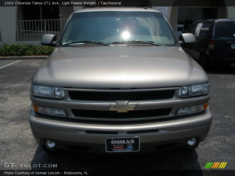 Light Pewter Metallic / Tan/Neutral 2003 Chevrolet Tahoe Z71 4x4