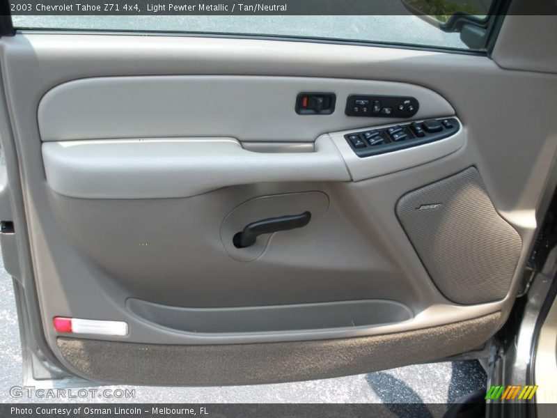 Light Pewter Metallic / Tan/Neutral 2003 Chevrolet Tahoe Z71 4x4