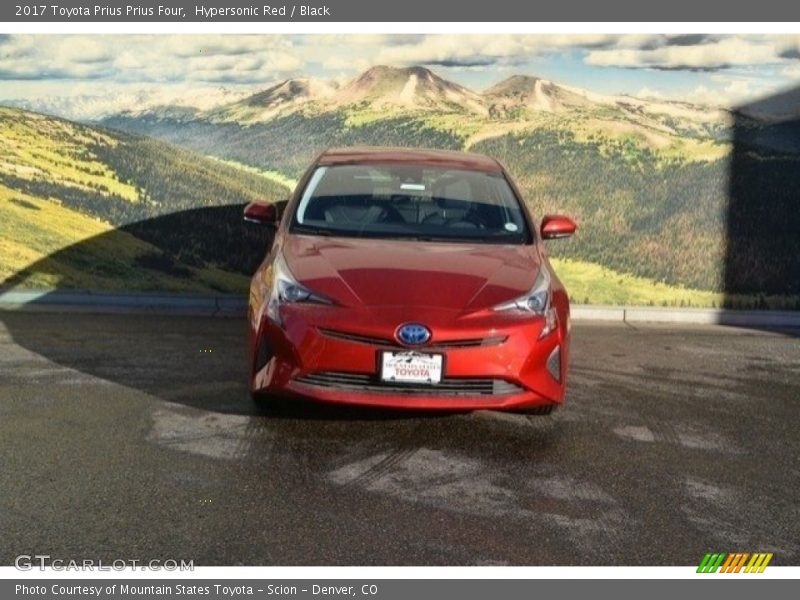 Hypersonic Red / Black 2017 Toyota Prius Prius Four
