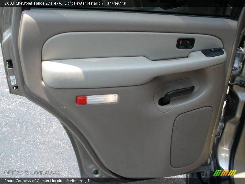 Light Pewter Metallic / Tan/Neutral 2003 Chevrolet Tahoe Z71 4x4