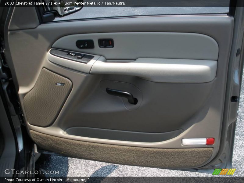 Light Pewter Metallic / Tan/Neutral 2003 Chevrolet Tahoe Z71 4x4