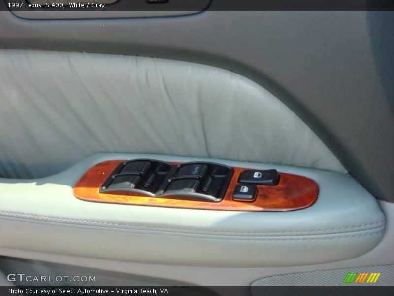 White / Gray 1997 Lexus LS 400