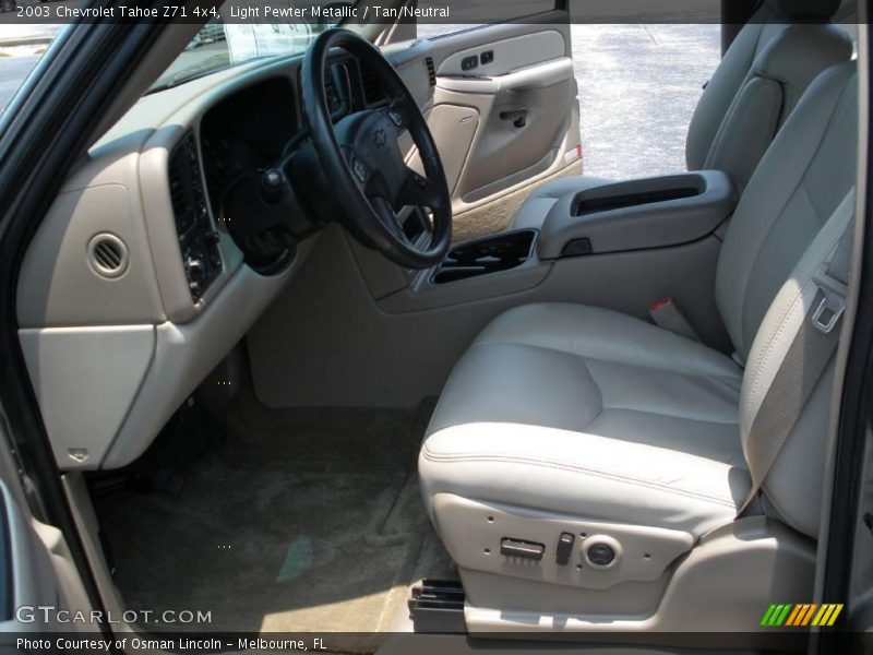 Light Pewter Metallic / Tan/Neutral 2003 Chevrolet Tahoe Z71 4x4