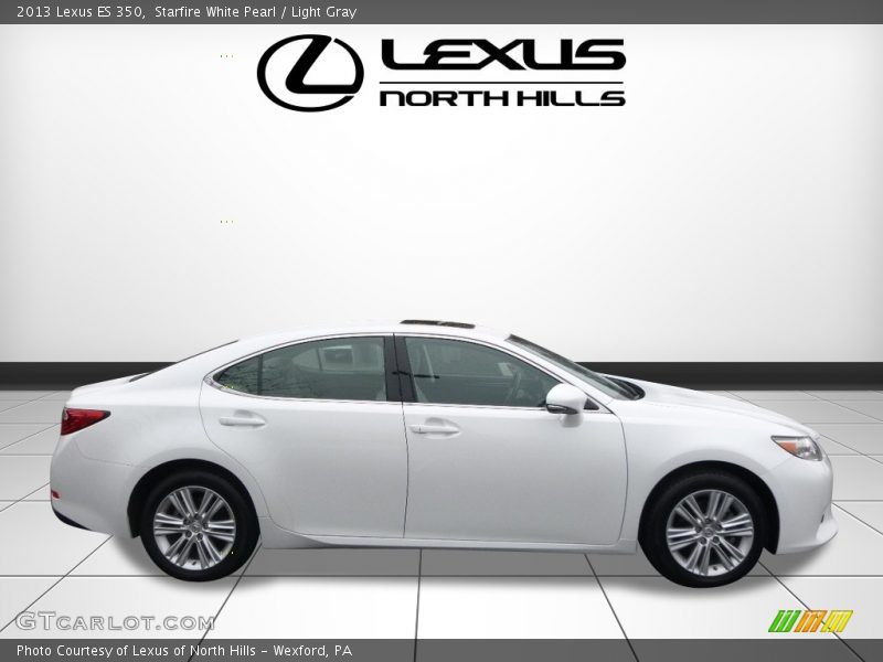 Starfire White Pearl / Light Gray 2013 Lexus ES 350
