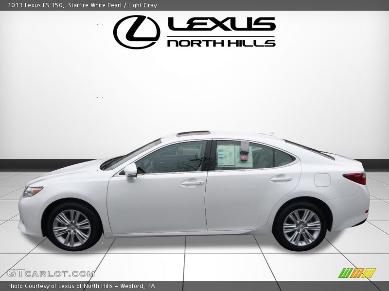 Starfire White Pearl / Light Gray 2013 Lexus ES 350