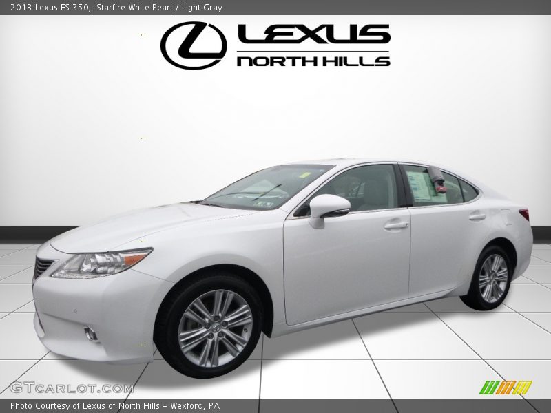 Starfire White Pearl / Light Gray 2013 Lexus ES 350