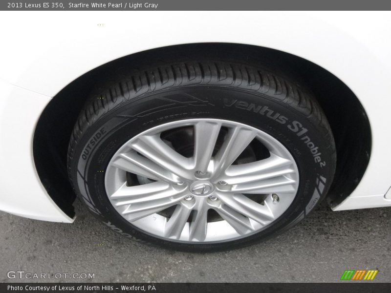 Starfire White Pearl / Light Gray 2013 Lexus ES 350