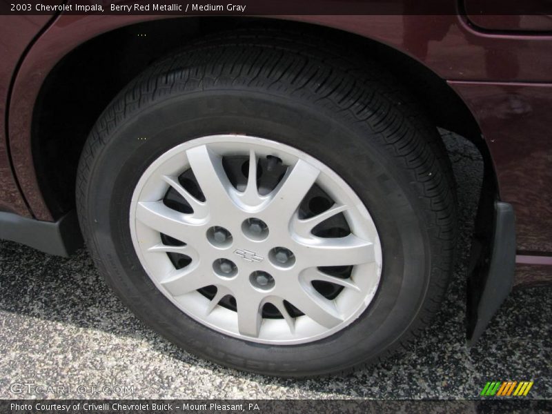 Berry Red Metallic / Medium Gray 2003 Chevrolet Impala