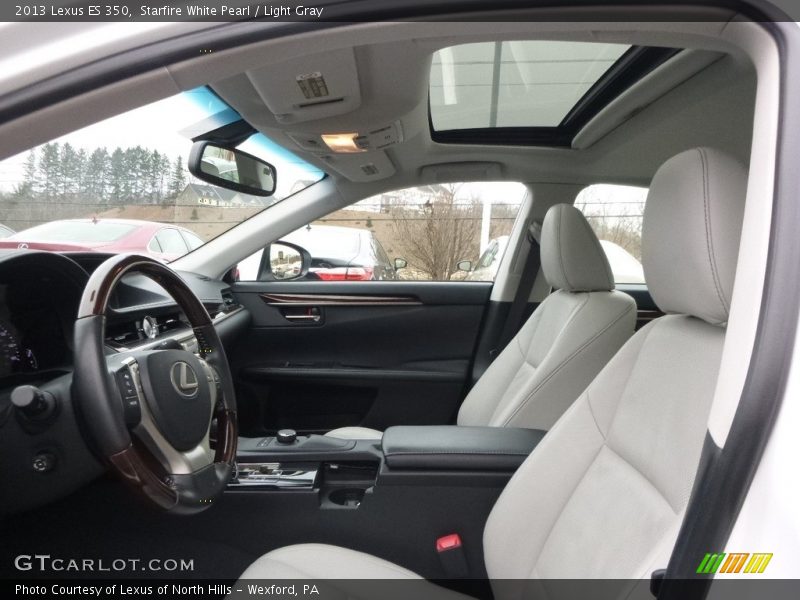 Starfire White Pearl / Light Gray 2013 Lexus ES 350