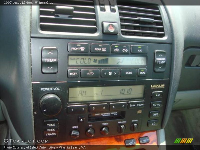 White / Gray 1997 Lexus LS 400