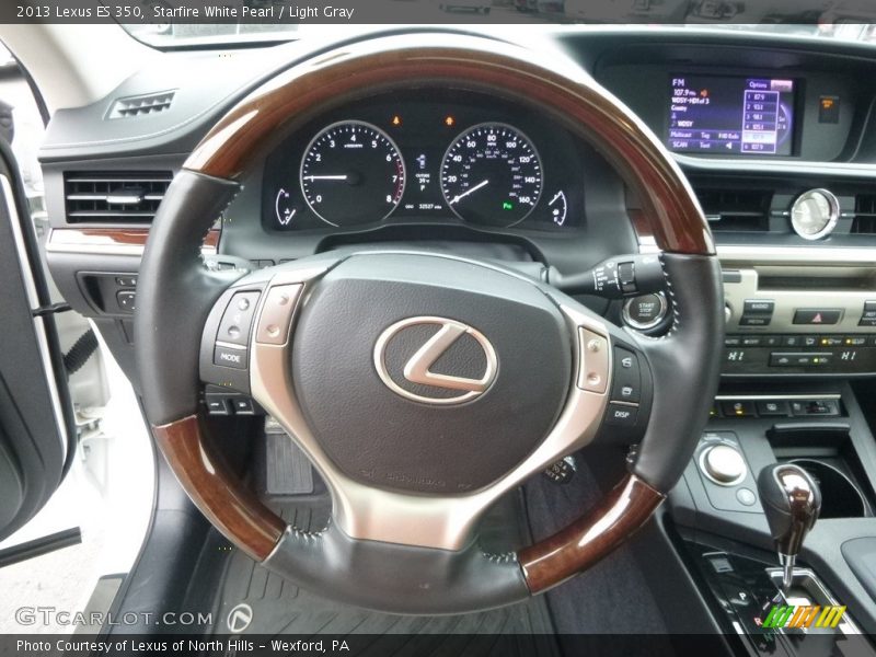 Starfire White Pearl / Light Gray 2013 Lexus ES 350