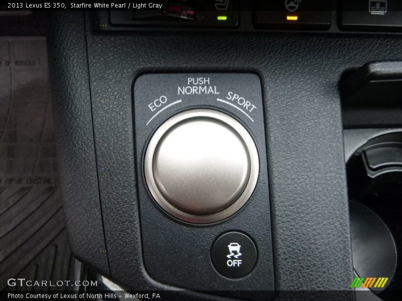 Starfire White Pearl / Light Gray 2013 Lexus ES 350