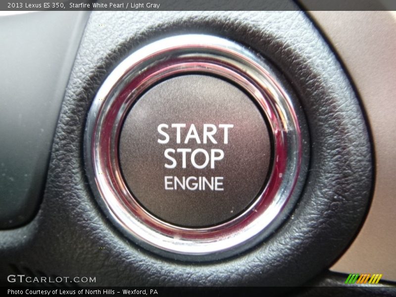 Starfire White Pearl / Light Gray 2013 Lexus ES 350