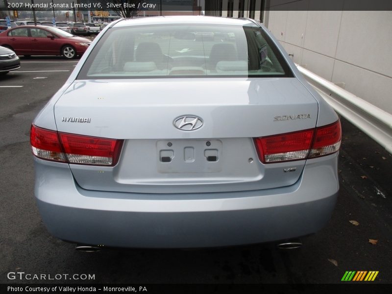 Silver Blue / Gray 2007 Hyundai Sonata Limited V6