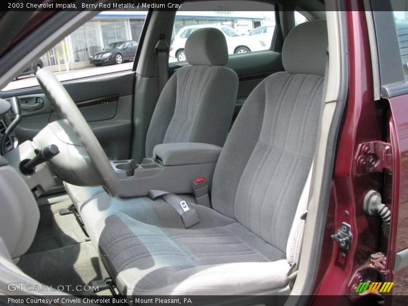 Berry Red Metallic / Medium Gray 2003 Chevrolet Impala