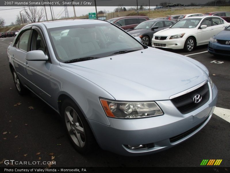 Silver Blue / Gray 2007 Hyundai Sonata Limited V6