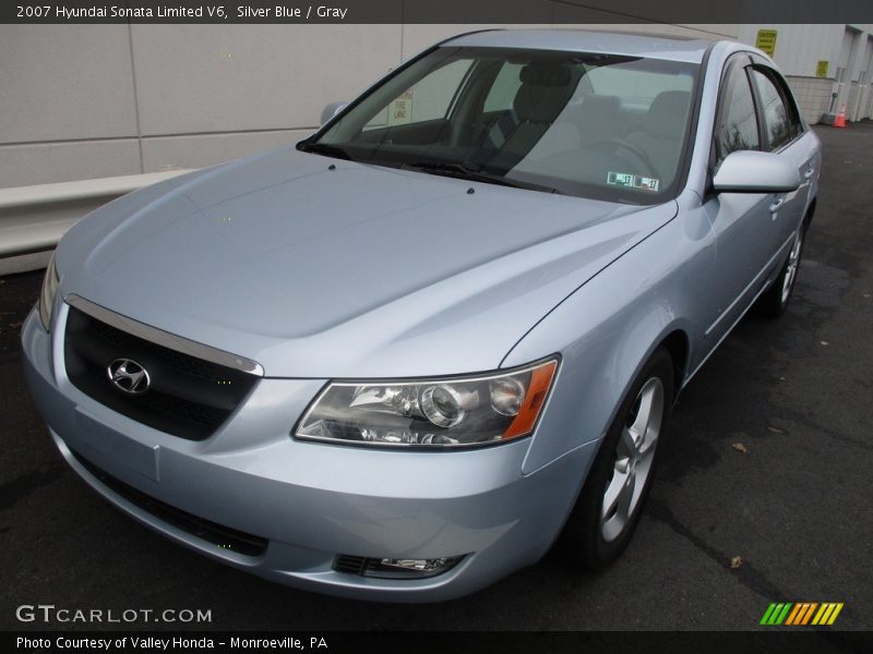 Silver Blue / Gray 2007 Hyundai Sonata Limited V6