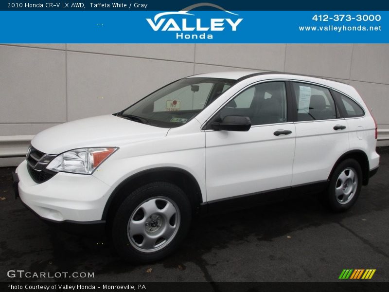 Taffeta White / Gray 2010 Honda CR-V LX AWD