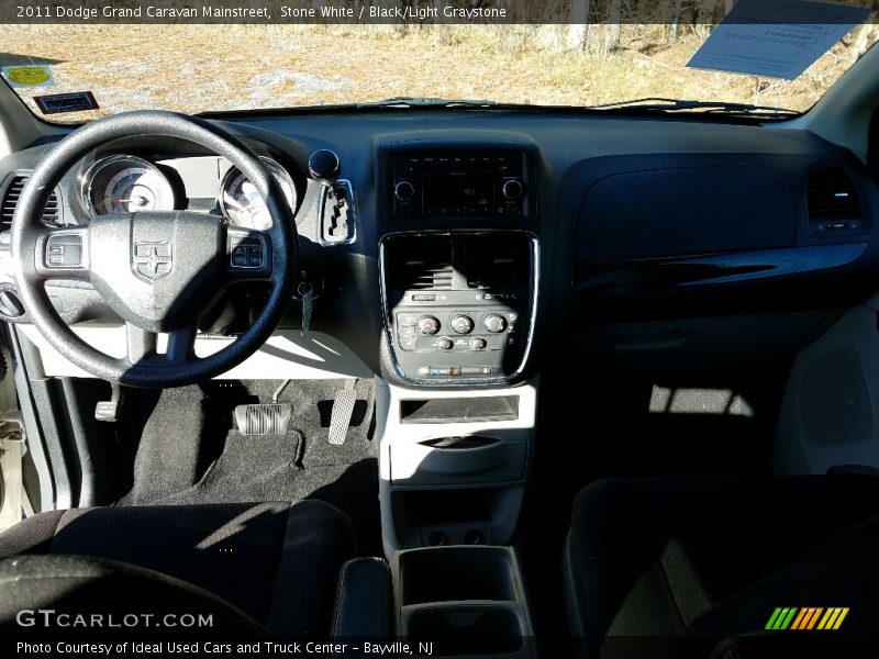 Stone White / Black/Light Graystone 2011 Dodge Grand Caravan Mainstreet
