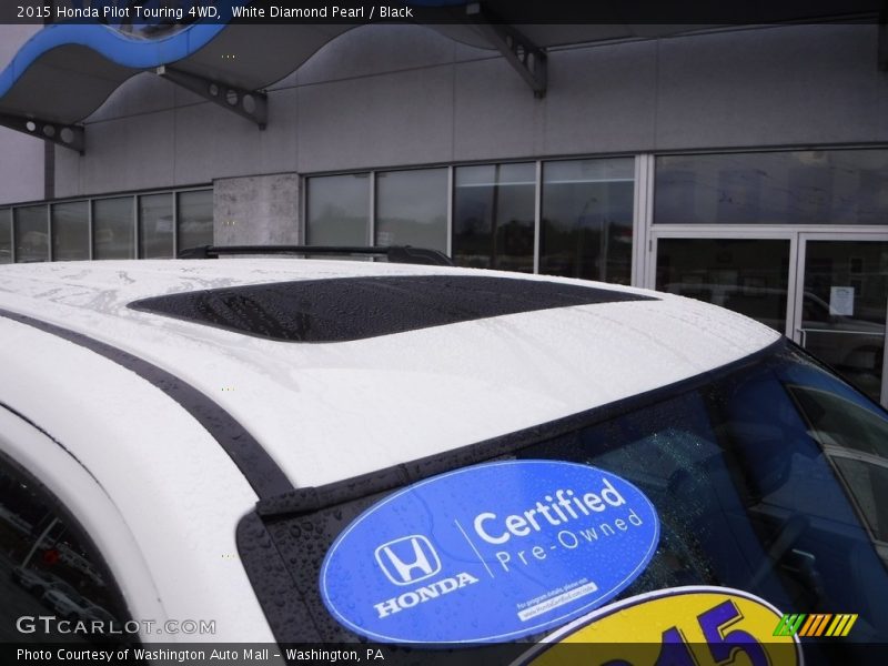 White Diamond Pearl / Black 2015 Honda Pilot Touring 4WD