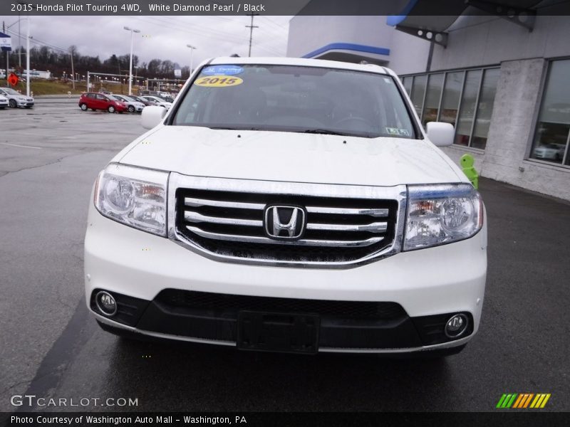 White Diamond Pearl / Black 2015 Honda Pilot Touring 4WD