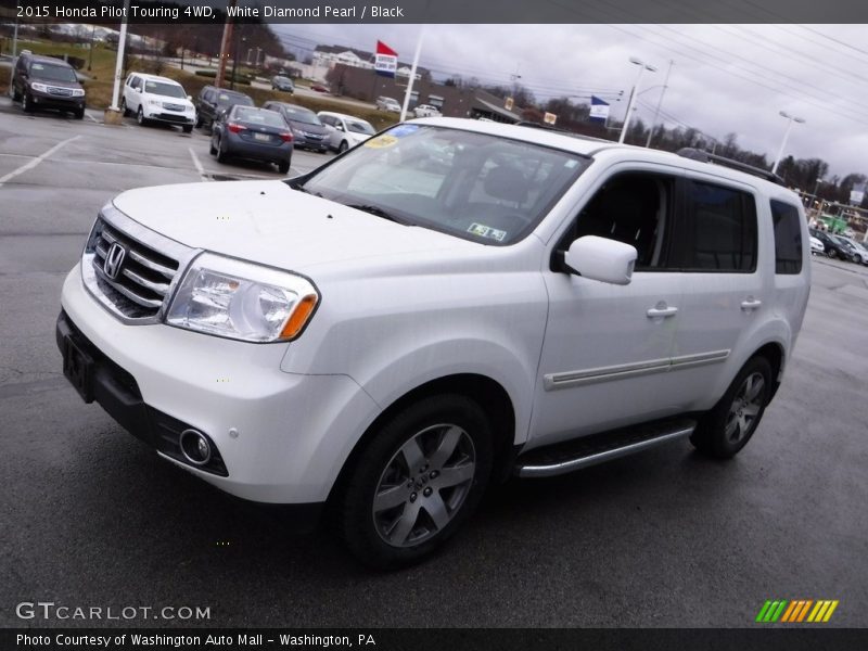 White Diamond Pearl / Black 2015 Honda Pilot Touring 4WD