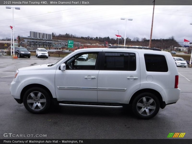 White Diamond Pearl / Black 2015 Honda Pilot Touring 4WD