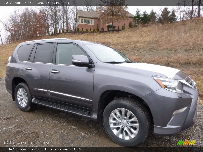 Nebula Gray Pearl / Black 2017 Lexus GX 460