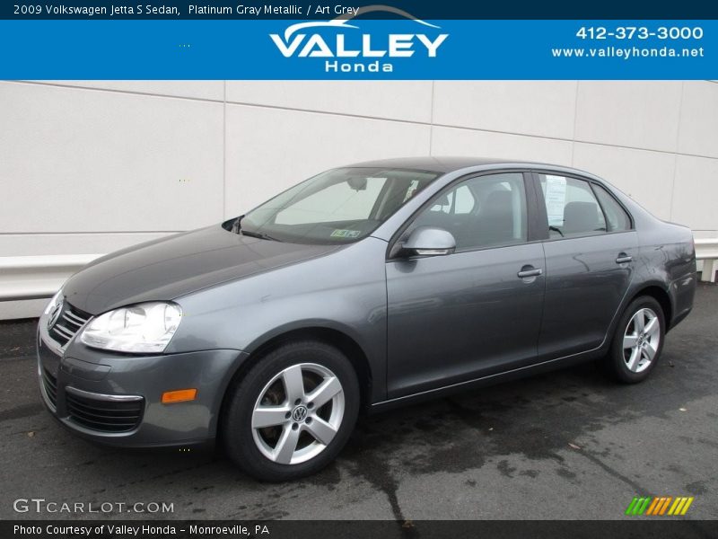 Platinum Gray Metallic / Art Grey 2009 Volkswagen Jetta S Sedan